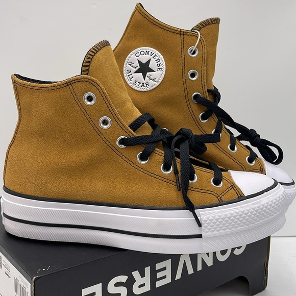 Converse WMNS CTAS LIFT HI
DARK SOBA/WHITE/BLACK A13410C Platforms Sneakers - Picture 7 of 16